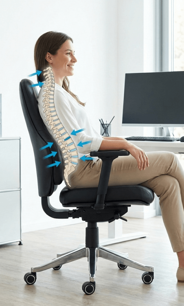 Ortholetic Bürostuhl gegen Rückenschmerzen